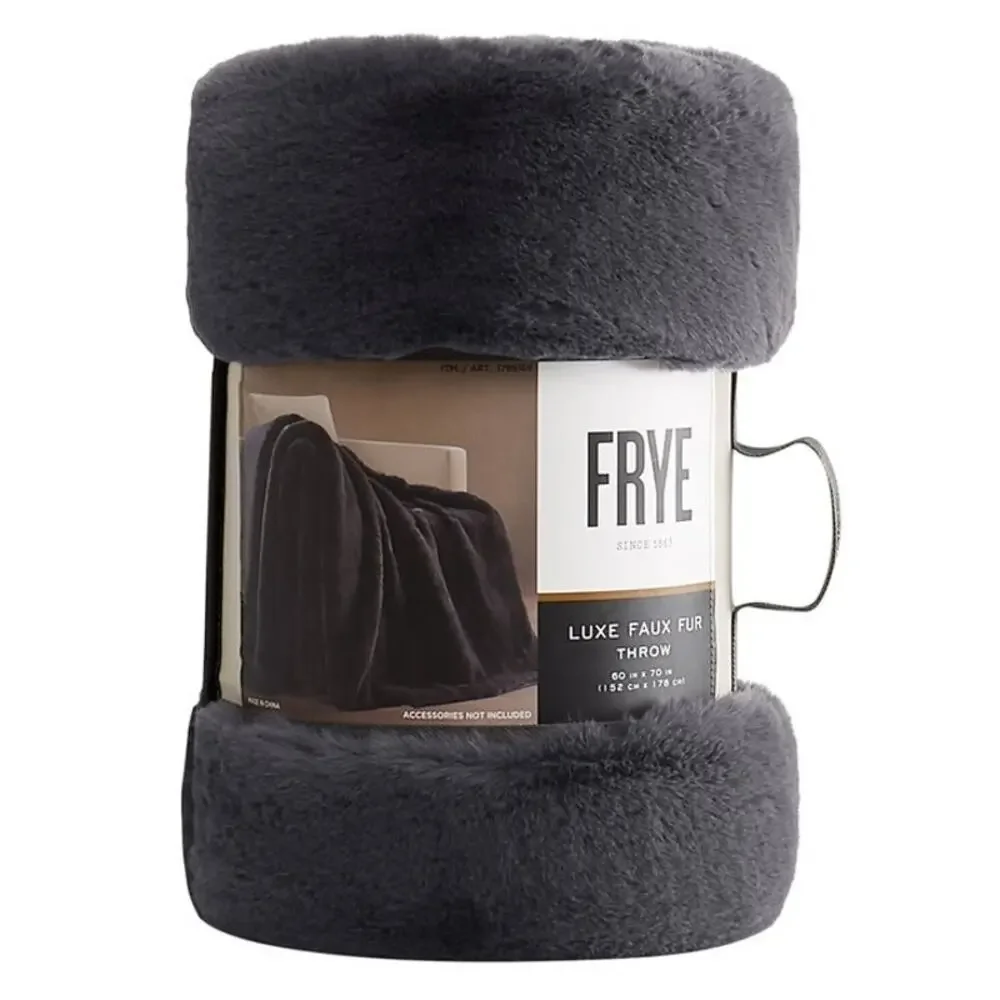 FRYE Luxe Faux Fur Throw 60”x70”